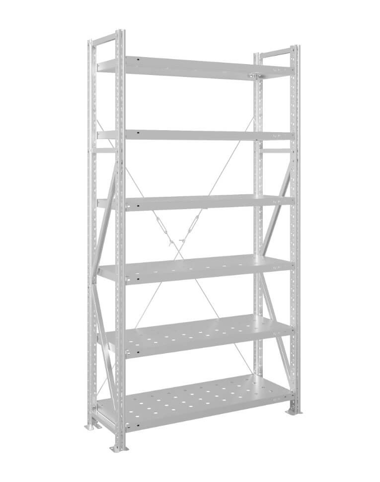 Стеллаж MS U 2000x1500x800 6 полок (300 кг, перф) купить в Петрозаводске