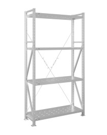 Стеллаж MS U 3000x700x600 4 полки (300 кг, перф) Стеллаж MS U 3000x700x600 4 полки (300 кг, перф)