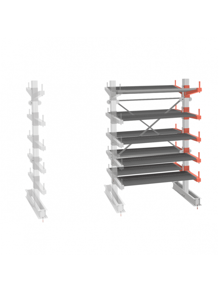 СТ-062 Стеллаж двухсторонний 5 ярусов ДОП. купить в Петрозаводске