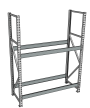 Стеллаж грузовой СГР 3000x1500x1000 2 полки (без настила)