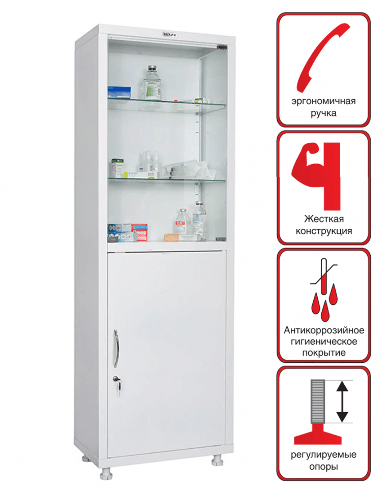Медицинский шкаф HILFE МД 1 1760/SG купить в Петрозаводске Медицинский шкаф HILFE МД 1 1760/SG купить в Петрозаводске