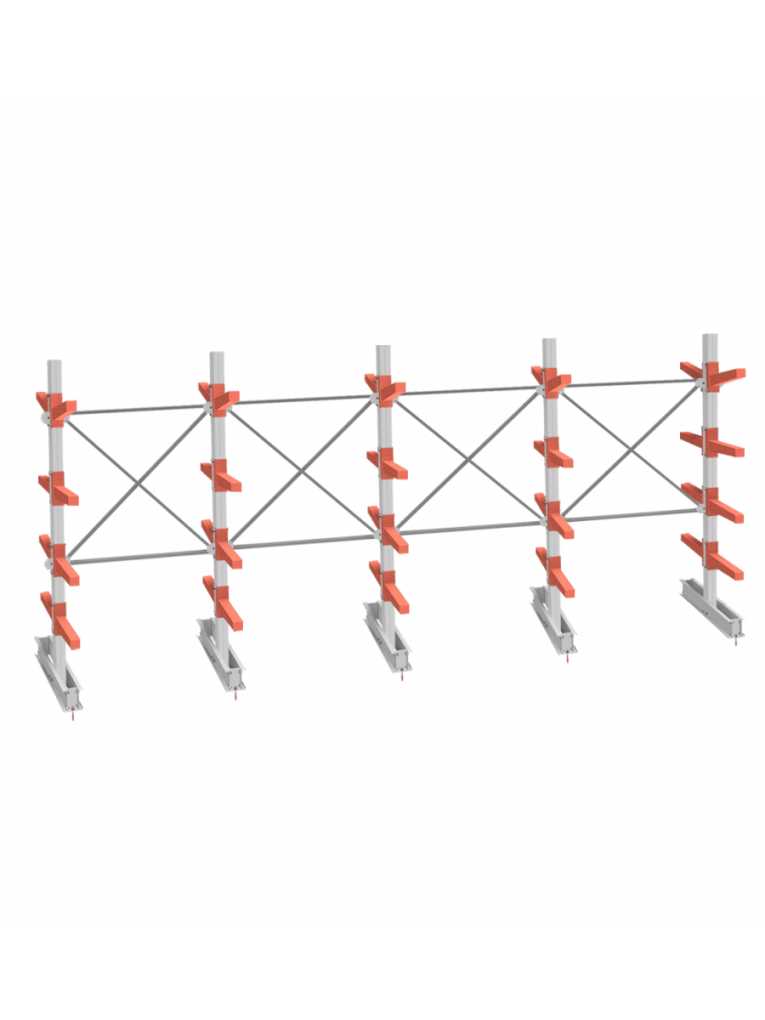 СТ-062 Стеллаж двухсторонний 4 яруса купить в Петрозаводске