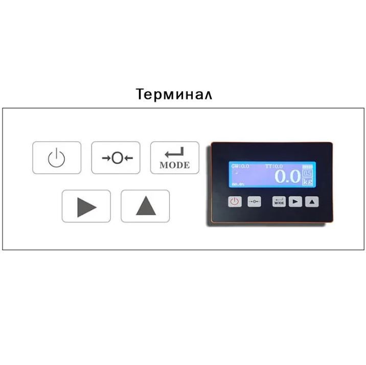 Гидравлическая рохля с весами CBY-I 2000 PDP (г/п 2000 кг, вилы 1150x550 мм) NIULI купить в Петрозаводске