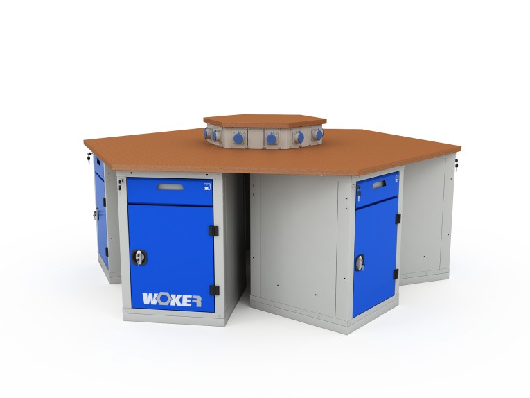 Верстак шеститумбовый WOKER PRO 6002.2500 купить в Петрозаводске