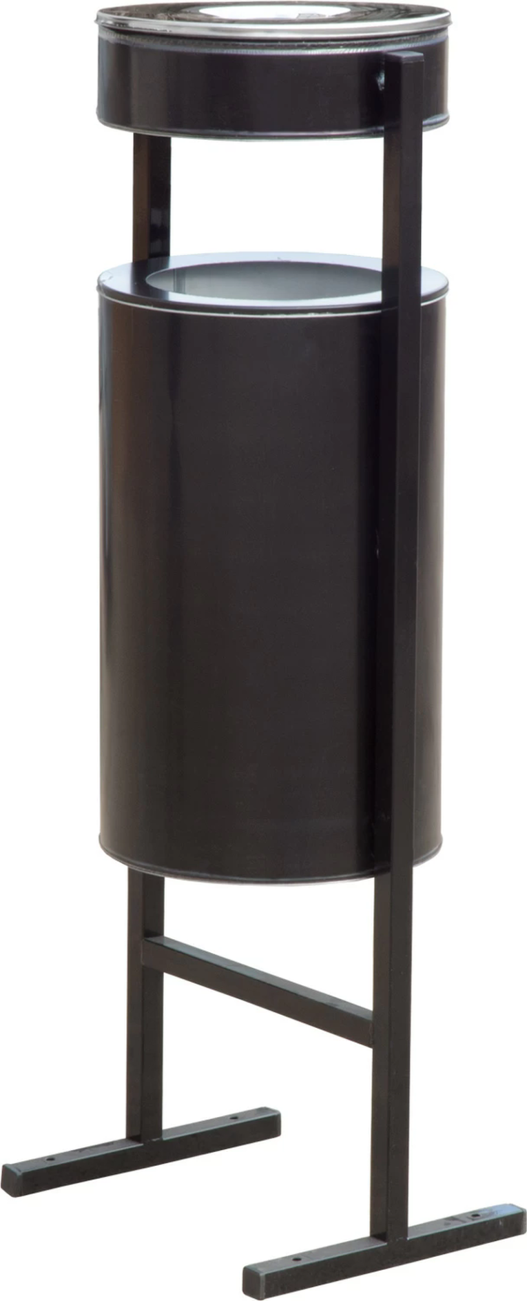 Урна уличная с пепельницей 36 литров черный купить в Петрозаводске