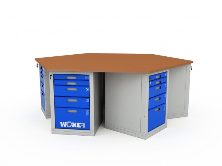 Верстак шеститумбовый WOKER PRO 6005.2500 купить в Петрозаводске