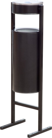 Урна уличная с пепельницей 25 литров черный Урна уличная с пепельницей 25 литров черный