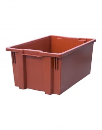 Ящик 600х400х270 дно гладкое, красный