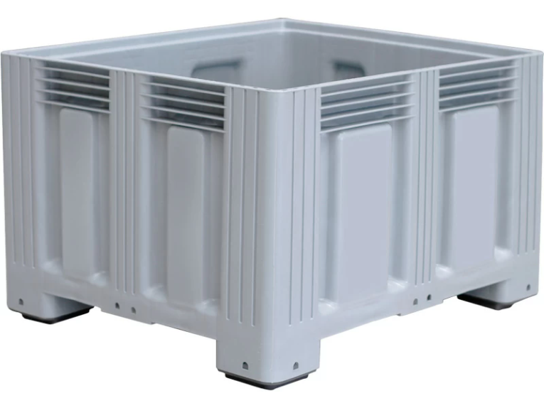 Контейнер 1200х1000х758 сплошной, на ножках серый купить в Петрозаводске