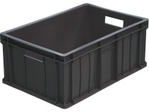 Ящик 600х400х250 сплошной чёрный