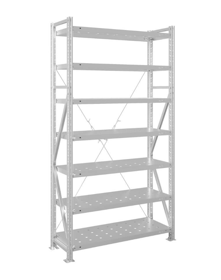 Стеллаж MS U 2000x1200x500 7 полок (280 кг, перф) купить в Петрозаводске
