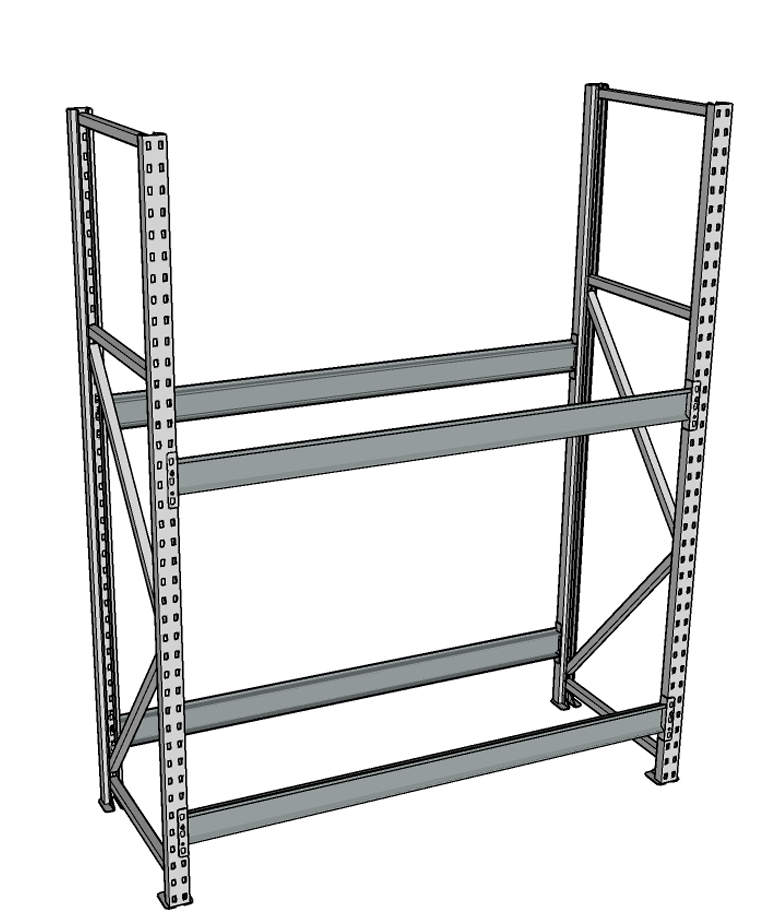 Стеллаж грузовой СГР 2500x900x1000 2 полки (без настила) купить в Петрозаводске Стеллаж грузовой СГР 2500x900x1000 2 полки (без настила) купить в Петрозаводске