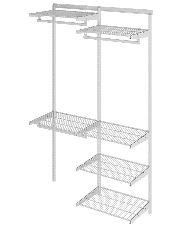 Гардеробная система Практик Home Optima G120 белая купить в Петрозаводске