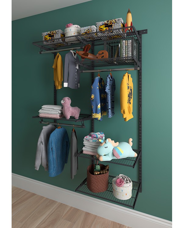 Гардеробная система Практик Home Optima G120 графит купить в Петрозаводске