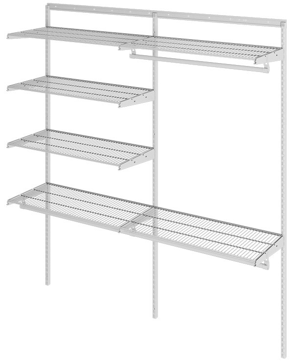 Гардеробная система Практик Home Optima G180 белая купить в Петрозаводске