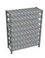 Стеллаж грузовой СГР 2000x1500x400 8 полок (металл)