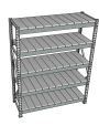 Стеллаж грузовой СГР 2500x1500x400 5 полок (металл)