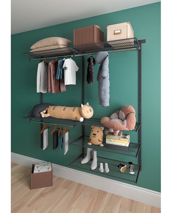 Гардеробная система Практик Home Optima G180 графит купить в Петрозаводске