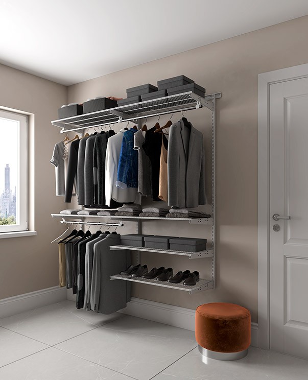 Гардеробная система Практик Home Optima G180 графит купить в Петрозаводске