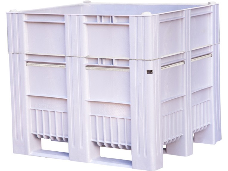 BoxPallet 1200x1000x1035 мм сплошной на полозьях серый купить в Петрозаводске
