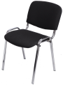Стул Изо (черная ткань, хром) Стул Изо (черная ткань, хром)
