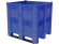 BoxPallet 1300х1150х1250 сплошной, на 3 полозьях синий купить в Петрозаводске