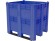 BoxPallet 1300х1150х1250 сплошной, на 3 полозьях синий купить в Петрозаводске