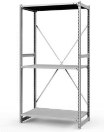 Стеллаж ТСУ 3500x700x600 3 полки (300 кг, перф)