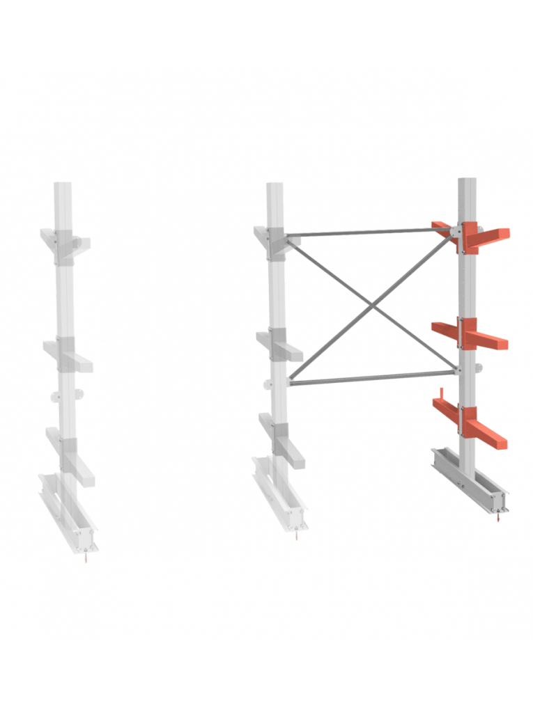 СТ-062 Стеллаж двухсторонний 3 яруса ДОП. купить в Петрозаводске