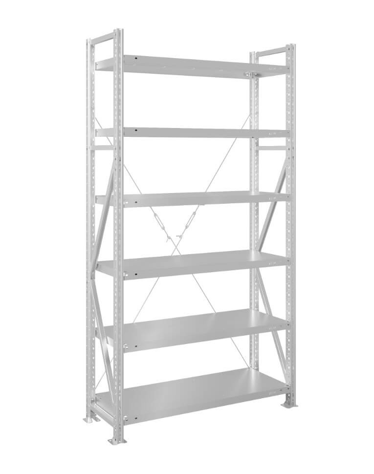 Стеллаж MS U 2000x1200x500 6 полок (180 кг, металл) купить в Петрозаводске