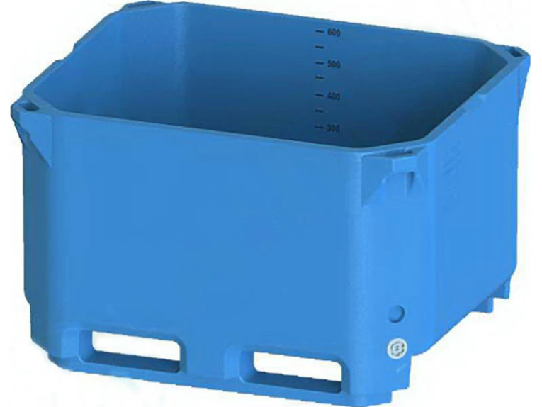 Контейнер 600л. изотермический, без крышки цв. синий купить в Петрозаводске