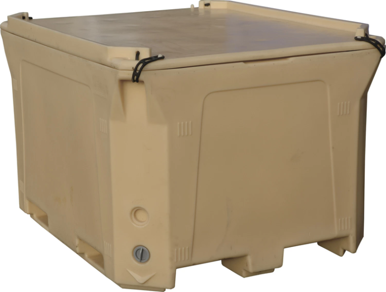 Контейнер 1470х1180х965 мм бежевый с крышкой купить в Петрозаводске