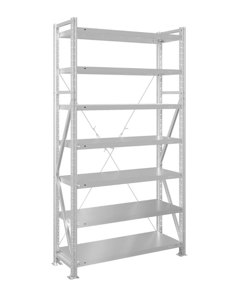 Стеллаж MS U 2000x1200x500 7 полок (400 кг, металл) купить в Петрозаводске
