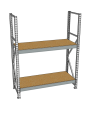 Стеллаж грузовой СГР 3000x1800x400 2 полки (ДСП) Стеллаж грузовой СГР 3000x1800x400 2 полки (ДСП)