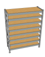 Стеллаж грузовой СГР 2000x1800x1000 8 полок (ДСП)