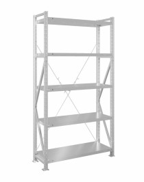 Стеллаж MS U 2000x1200x600 5 полок (400 кг, металл)