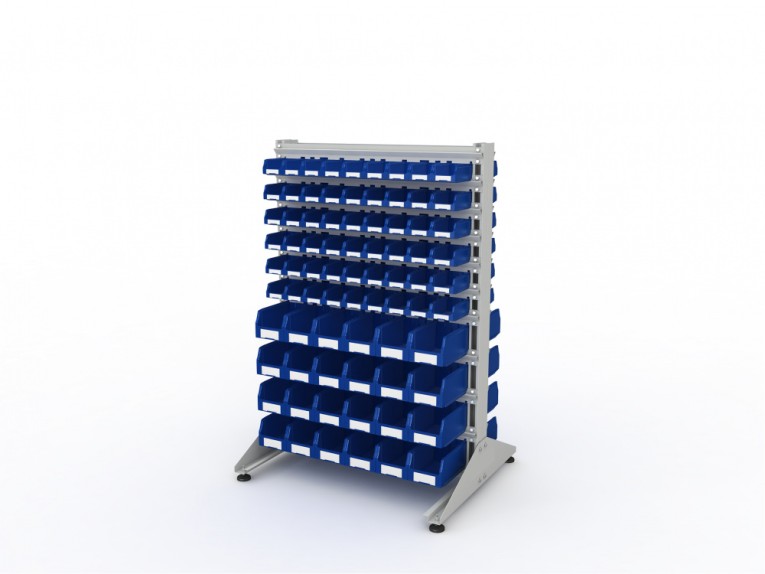 Стеллаж для пластиковых лотков SORTEX двухсторонний 1500x1000x800.04 купить в Петрозаводске