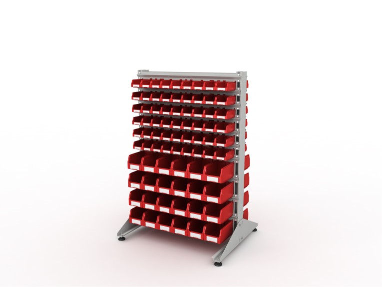 Стеллаж для пластиковых лотков SORTEX двухсторонний 1500x1000x800.04 купить в Петрозаводске
