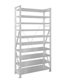 Стеллаж MS U 2500x700x400 10 полок (200 кг, металл)