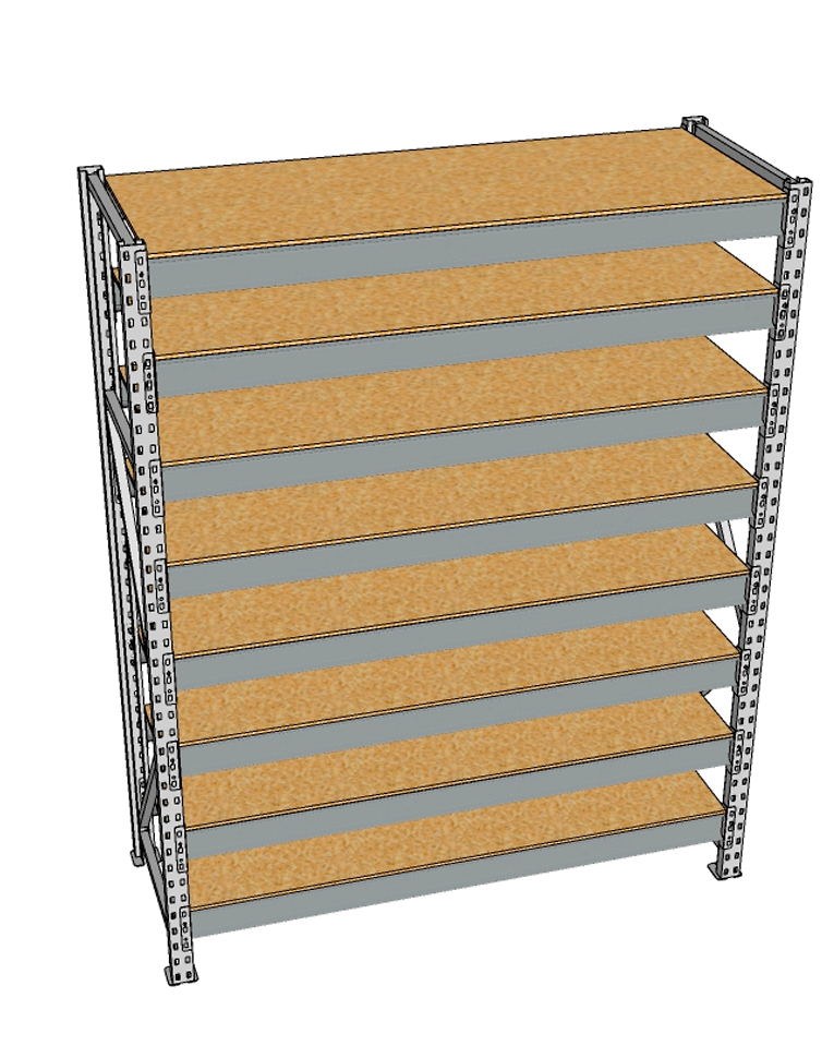 Стеллаж грузовой СГР 2000x2100x600 8 полок (ДСП) купить в Петрозаводске