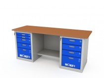 Верстак двухтумбовый WOKER PRO 2504.2000