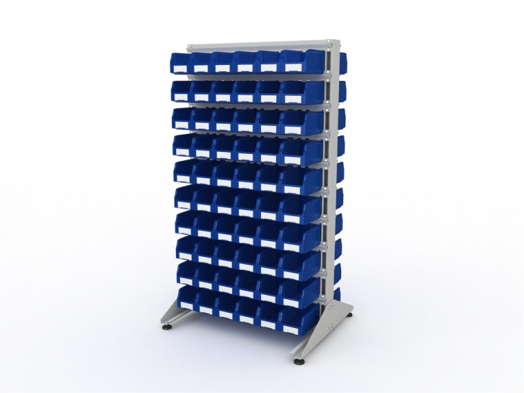 Стеллаж для пластиковых лотков SORTEX двухсторонний 1800x1000x800.02 купить в Петрозаводске