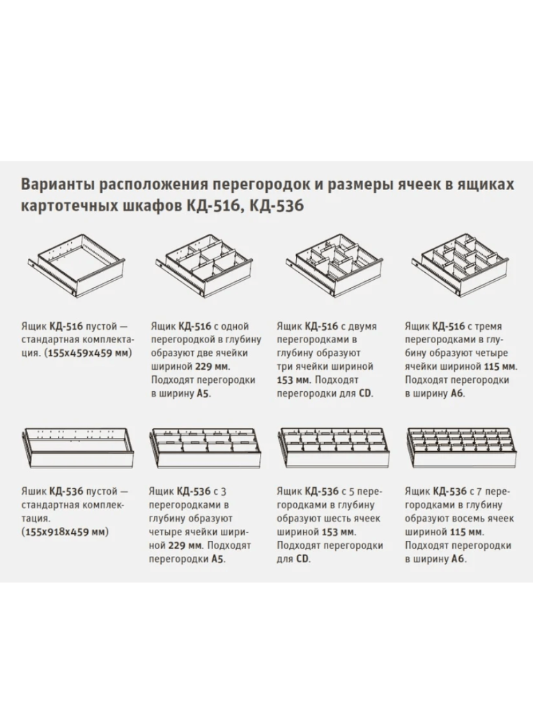 Шкаф картотечный ДиКом КД-516 (без перегородок) купить в Петрозаводске