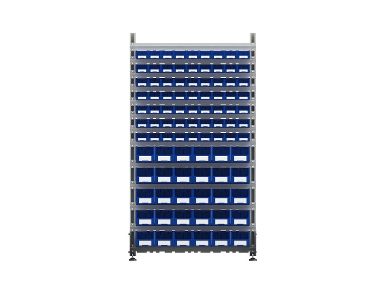 Стеллаж для пластиковых лотков SORTEX двухсторонний 1800x1000x800.04 купить в Петрозаводске