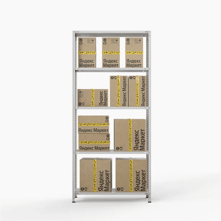 Стеллаж ПВЗ Яндекс Маркет 2000х1000х400 5 полок купить в Петрозаводске