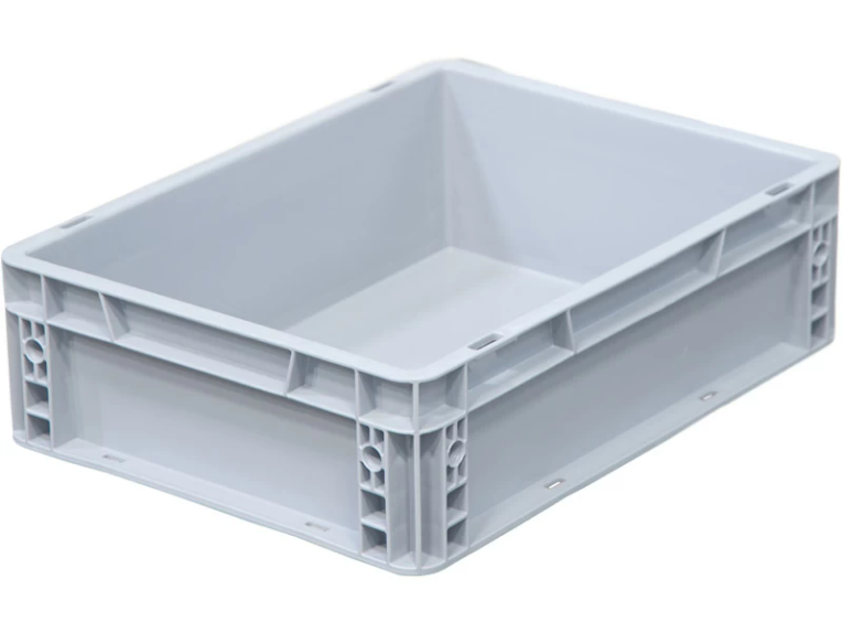 Ящик 400х300х120 сплошной, усиленное дно, цв. серый купить в Петрозаводске Ящик 400х300х120 сплошной, усиленное дно, цв. серый купить в Петрозаводске