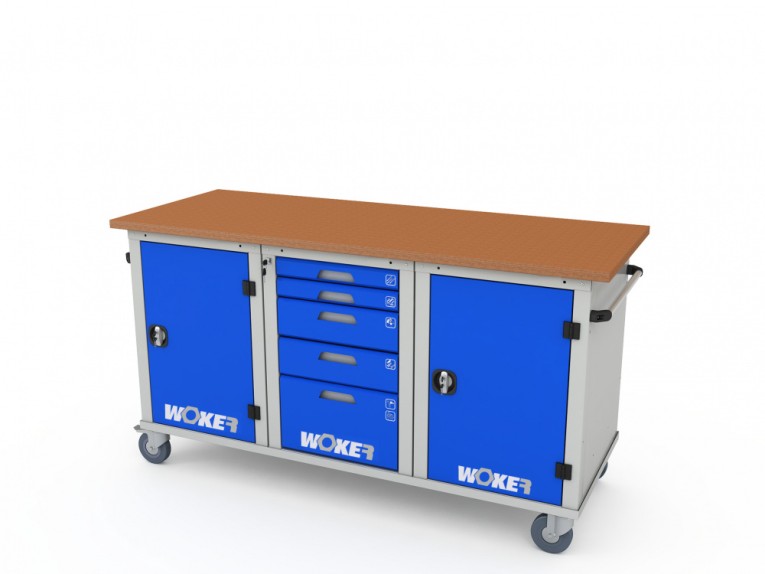 Верстак мобильный трехтумбовый WOKER PRO 3151.1800 купить в Петрозаводске