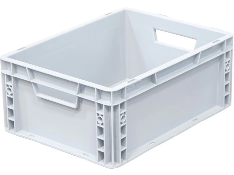 Ящик 400х300х170 сплошной, усиленное дно, цв. серый купить в Петрозаводске Ящик 400х300х170 сплошной, усиленное дно, цв. серый купить в Петрозаводске