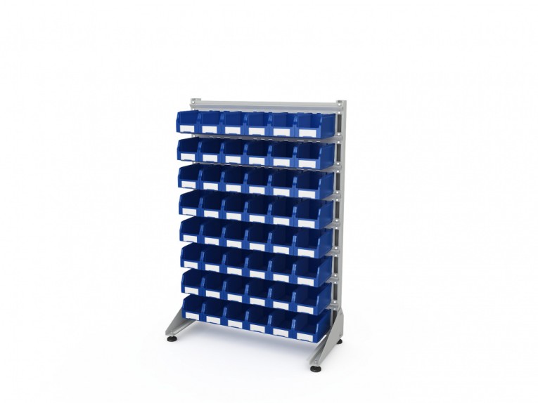 Стеллаж для пластиковых лотков SORTEX односторонний 1500x1000x450.02 купить в Петрозаводске