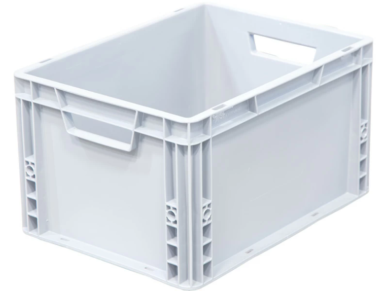 Ящик 400х300х220 сплошной, усиленное дно, цв. серый купить в Петрозаводске Ящик 400х300х220 сплошной, усиленное дно, цв. серый купить в Петрозаводске